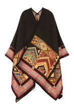 Load image into Gallery viewer, Jacquard wool cape
