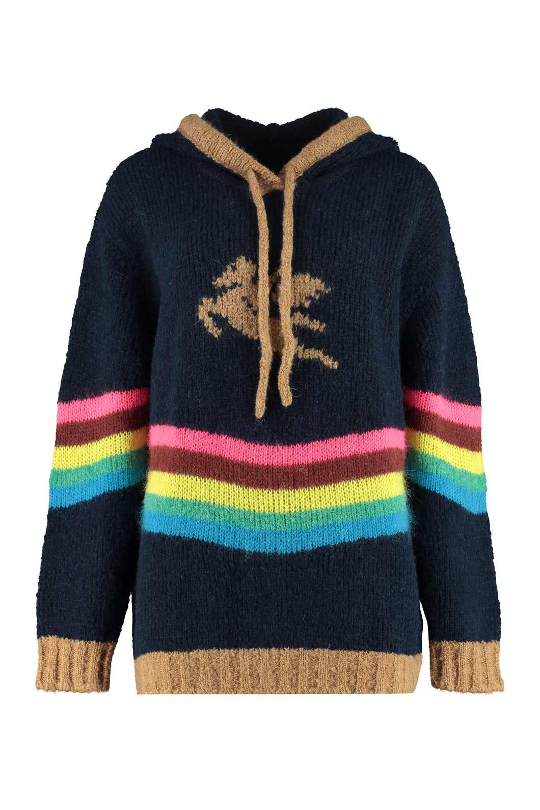 Knitted hoodie