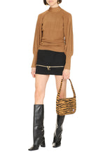 Load image into Gallery viewer, Knitted blouse with bow
