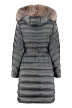 Load image into Gallery viewer, Leersie long hooded down jacket
