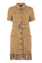 Load image into Gallery viewer, Dawson fringed tweed dress
