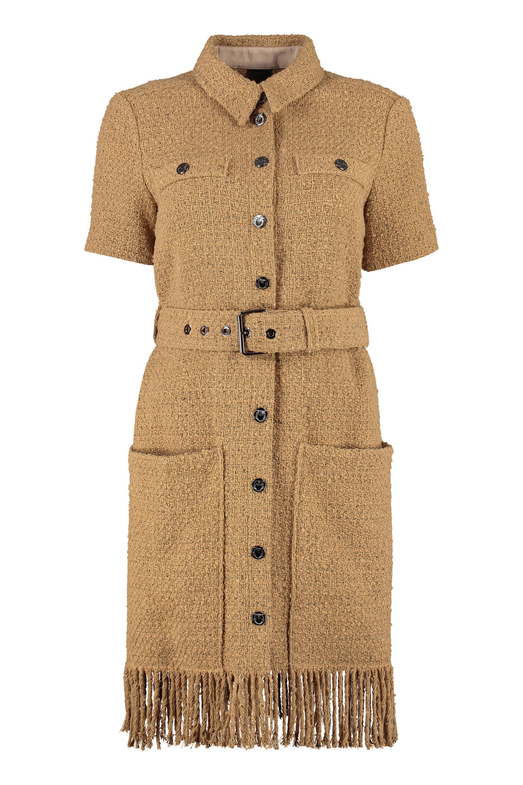 Dawson fringed tweed dress