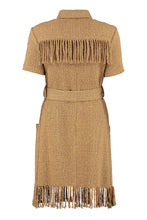 Load image into Gallery viewer, Dawson fringed tweed dress
