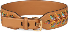 Load image into Gallery viewer, Leather belt with logo
