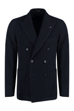 Load image into Gallery viewer, Double-breasted wool blend blazer
