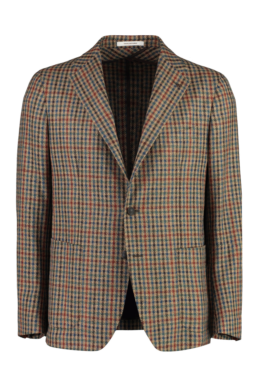 Houndstooth single breast blazer