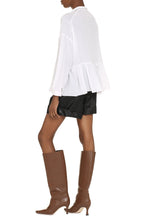 Load image into Gallery viewer, Ruffled silk blouse
