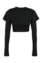Load image into Gallery viewer, Le Double long sleeve crop top
