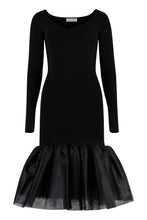 Load image into Gallery viewer, Peplum-hem knitted dress
