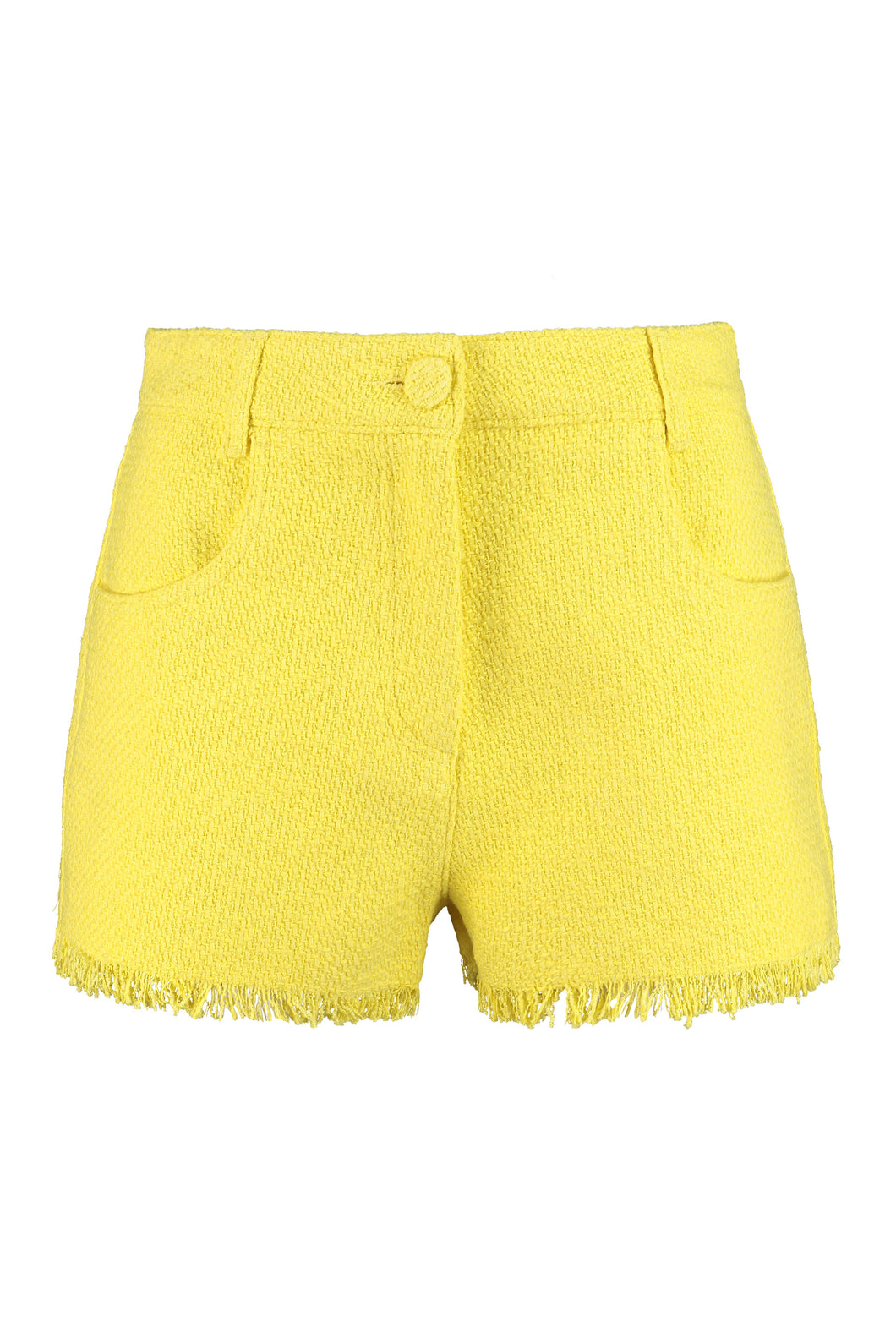 Cotton-linen blend shorts