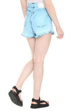 Load image into Gallery viewer, High-rise cut-off denim shorts
