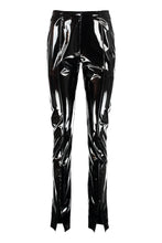 Load image into Gallery viewer, Stretch viscose trousers with flared hem
