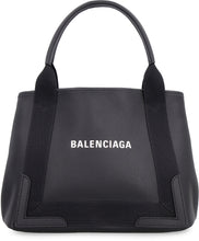 Load image into Gallery viewer, Cabas Navy leather handbag
