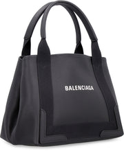 Load image into Gallery viewer, Cabas Navy leather handbag
