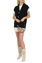 Load image into Gallery viewer, Casey ribbed sleeveless cardigan
