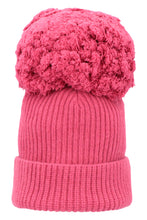 Load image into Gallery viewer, Knitted wool beanie with pom-pom
