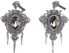 Load image into Gallery viewer, Long silver earrings
