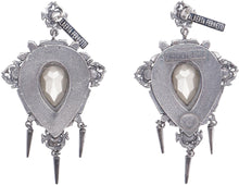 Load image into Gallery viewer, Long silver earrings

