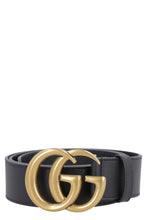 Load image into Gallery viewer, Leather belt with double G buckle
