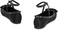Load image into Gallery viewer, Valentino Garavani - Rockstud satin ballet flats
