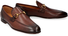 Load image into Gallery viewer, Gucci Jordaan horsebit leather loafers
