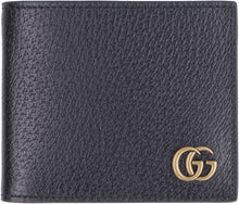 Load image into Gallery viewer, Leather flap-over wallet
