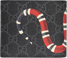 Load image into Gallery viewer, GG Supreme fabric flap-over wallet
