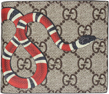 Load image into Gallery viewer, GG Supreme fabric flap-over wallet

