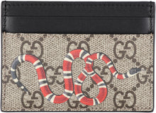 Load image into Gallery viewer, Snake print GG Supreme cardholder
