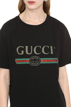 Load image into Gallery viewer, Oversize cotton T-shirt with logo
