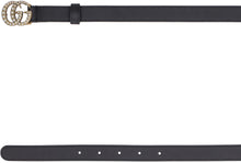 Load image into Gallery viewer, Leather belt with GG buckle
