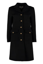 Load image into Gallery viewer, Metal buttons wool coat
