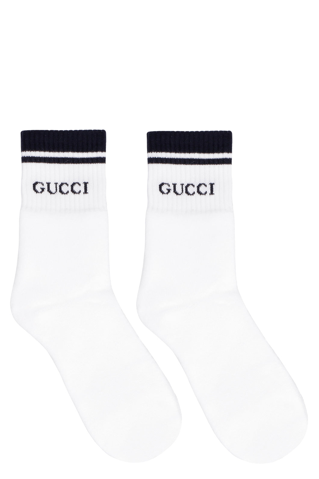 Cotton blend socks with logo
