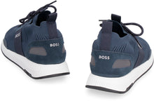 Load image into Gallery viewer, Titanium techno fabric low-top sneakers
