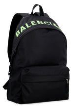 Load image into Gallery viewer, Wheel logo detail nylon backpack
