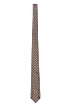 Load image into Gallery viewer, All over logo and bee motif silk tie
