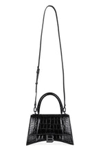 Load image into Gallery viewer, Hourglass crocodile print leather handbag
