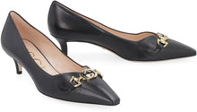 Load image into Gallery viewer, Zumi leather pointy-toe pumps

