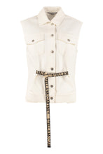 Load image into Gallery viewer, Belted denim vest
