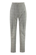Load image into Gallery viewer, Prince of Wales checked wool trousers
