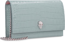 Load image into Gallery viewer, Croco-print leather clutch
