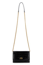 Load image into Gallery viewer, Sharp Croco-print leather clutch
