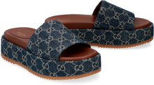 Load image into Gallery viewer, Leather and fabric slides

