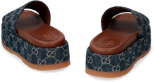 Load image into Gallery viewer, Leather and fabric slides
