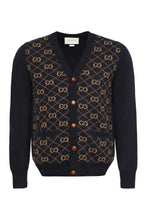 Load image into Gallery viewer, GG motif wool cardigan
