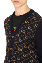Load image into Gallery viewer, GG motif wool cardigan
