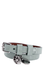 Load image into Gallery viewer, Skull charm leather double-wrap bracelet
