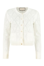 Load image into Gallery viewer, Openwork-knit cardigan
