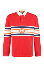 Load image into Gallery viewer, Long sleeve cotton polo shirt

