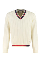 Load image into Gallery viewer, Cotton V-neck sweater
